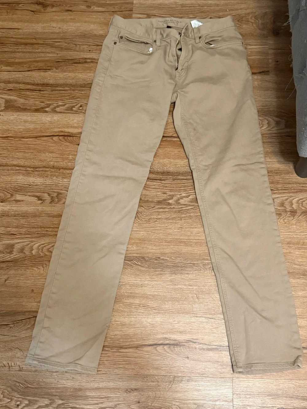 Banana Republic Tan Travel Chinos